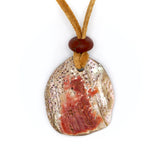 Central Coast Red Abalone Pendant with Red Topper Stone
