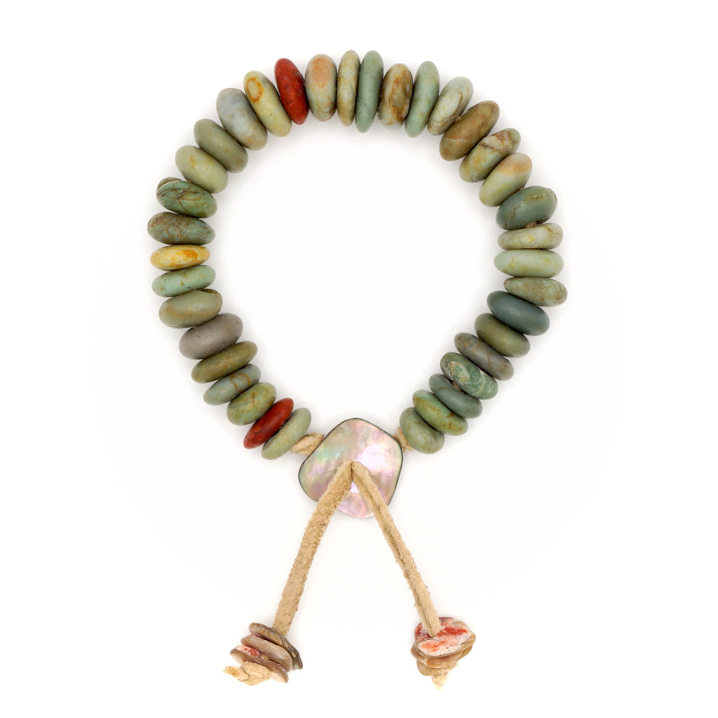 Cambria Turquoise Wampum Style Bracelet