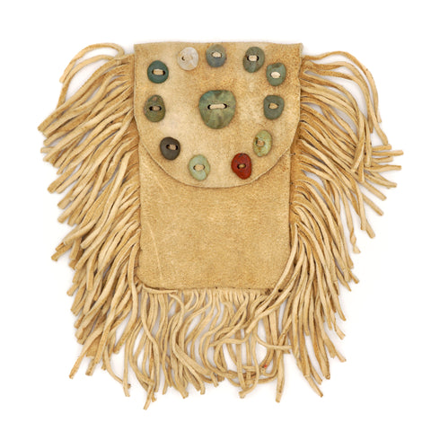 Sacred Circle Buckskin Pouch