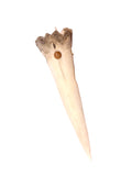Hand Carved Deer Leg Bone Awl with Inlaid Sea Jewels